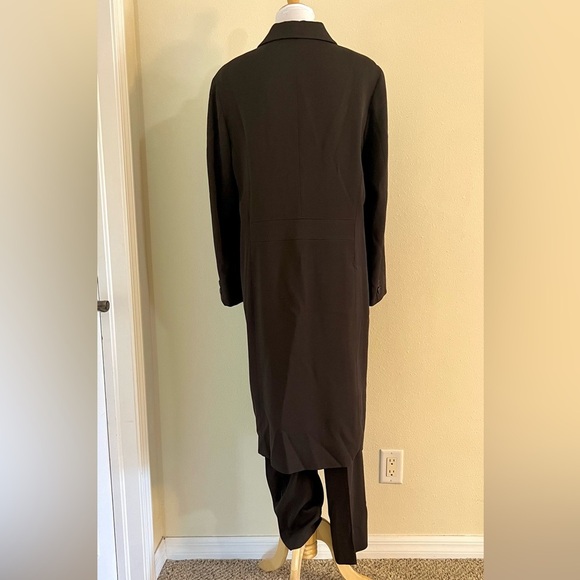 3-piece Henri Bendel 90’ Wool LONGLINE CLASSIC COAT suit set Espresso women 14 - Picture 10 of 16